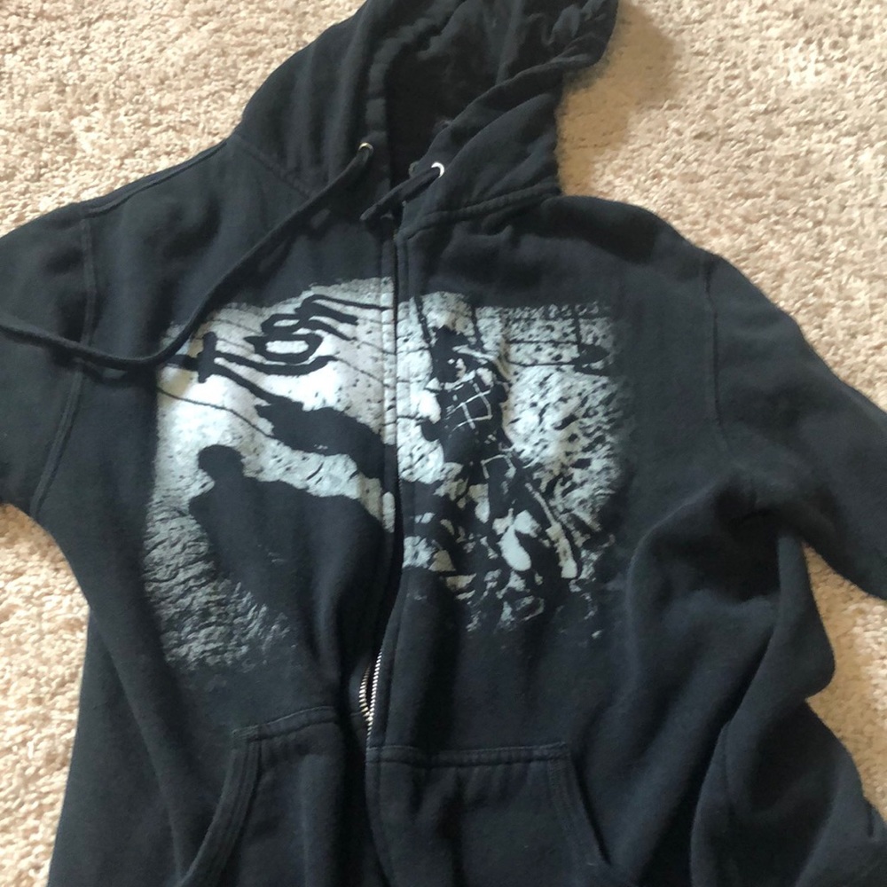Korn band zip up hoodie